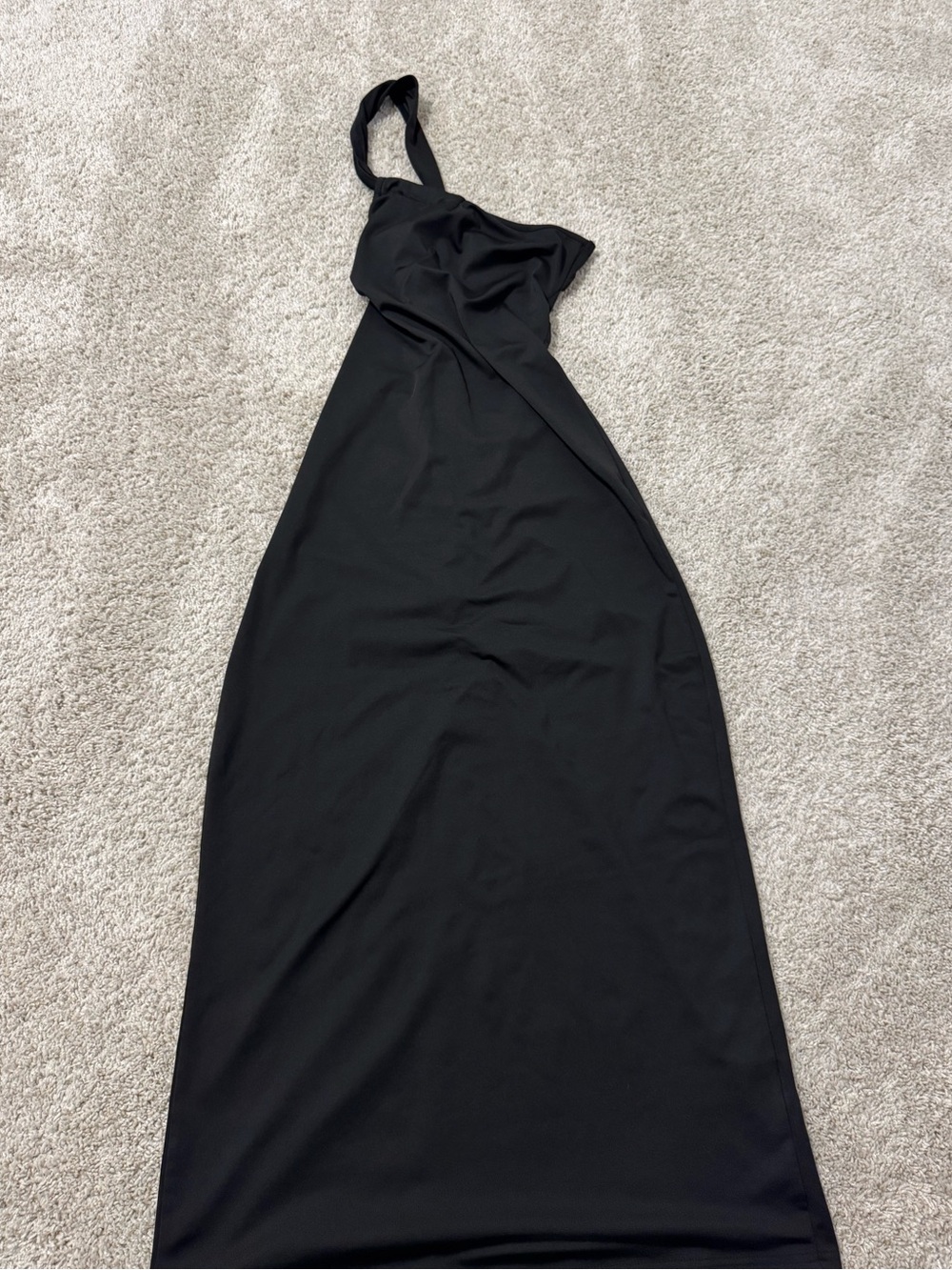 Black One-Shoulder Women’s Dress